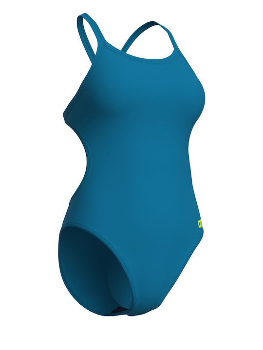 Athletic Swimsuit Blue Cosmo/artic Lime