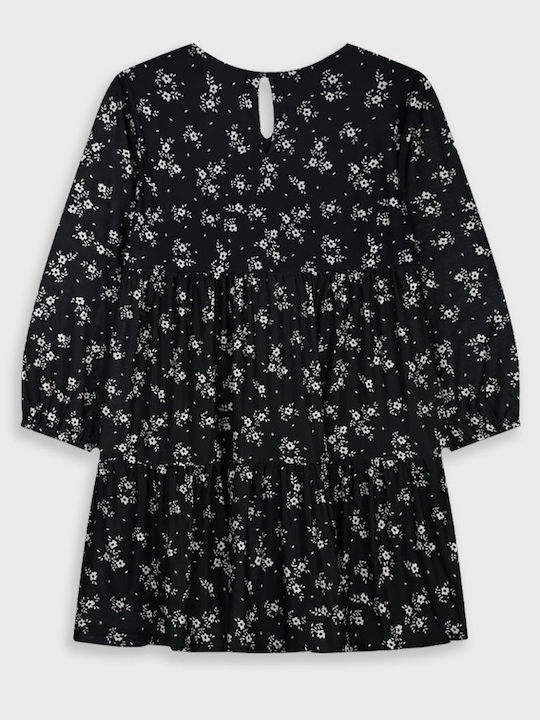 Rochie pentru Copii Mânecă lungă Din tul Floral Black