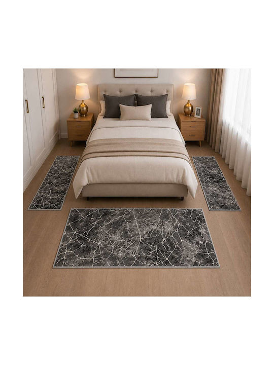 Emporio Collection Modern Schlafzimmer-Teppichsets Samt JHZ-10190-SET 3 Stück