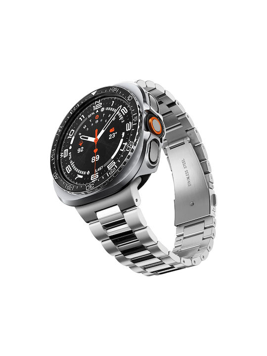 Spigen Tune Pro Protective Bezel in Silver for Samsung Galaxy Watch Ultra 2