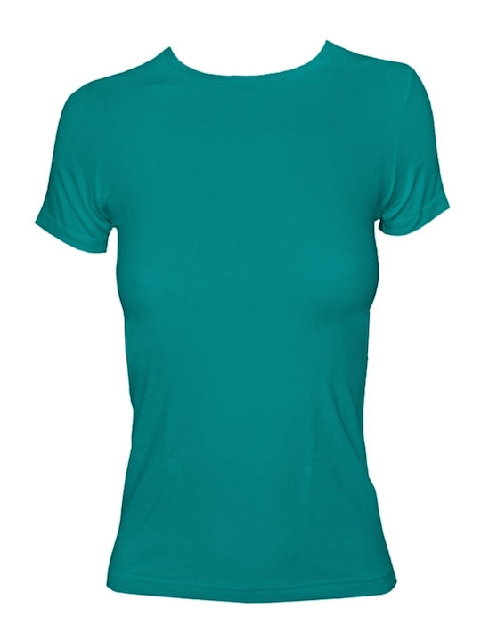 Tricou Pentru Femei Verde Mâneca Scurtă