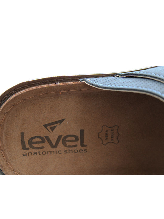 Leder Herrensandalen in Blau Farbe