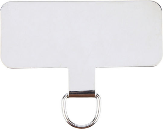 Metal Mobile Phone Lanyard Ring Fixing Gasket Silver