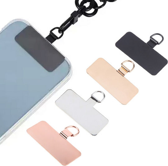 Metal Mobile Phone Lanyard Ring Fixing Gasket Silver