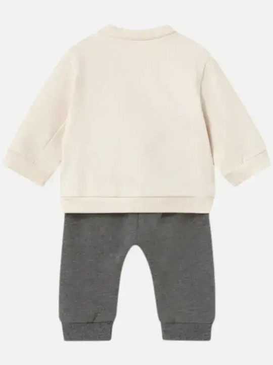 Kids Sweatpants Set Brown 4 Pieces