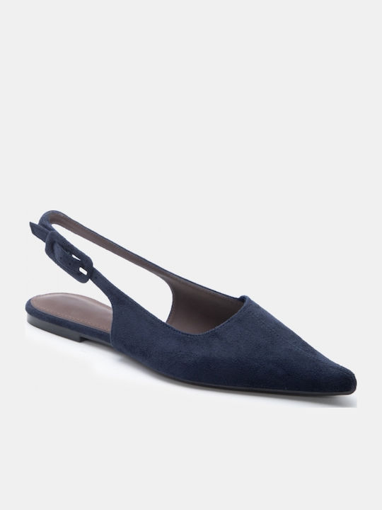 Pointed Toe Heels Navy Blue
