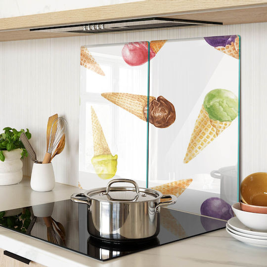 Tulup Schneidebrett Glas Set 52x30cm