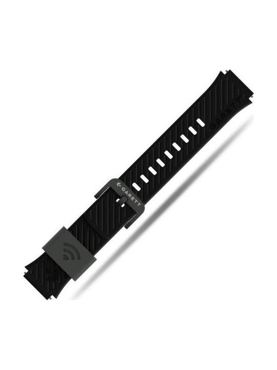 Garett Καουτσούκ Λουράκι Μαύρο 18mm