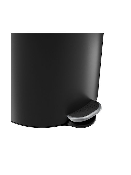 Hailo Plastic Waste Bin with Pedal Black 20lt