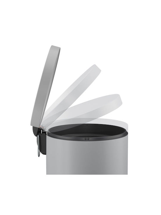 Hailo Waste Bin Plastic with Pedal Grey 20lt