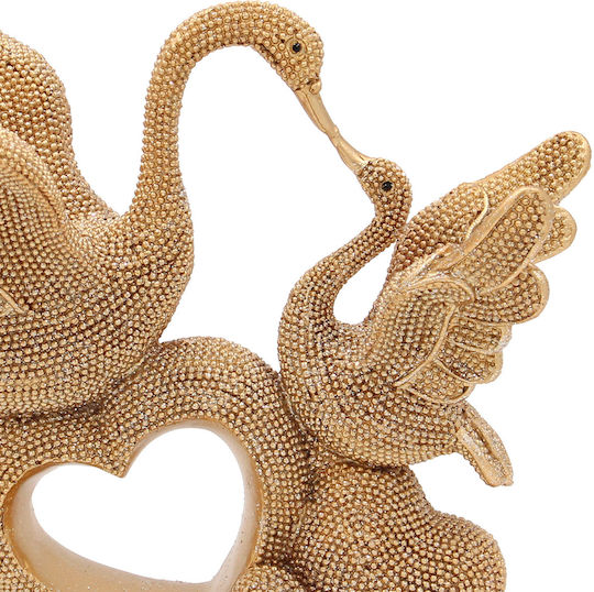 Keskor Decorative Polyresin Swan 18x11x18cm