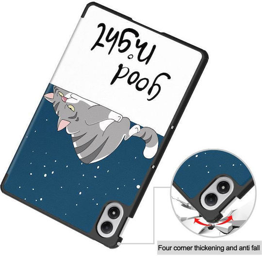 Custer Painted 3-fold Θήκη Xiaomi Redmi Pad 2 Pro Lazy Cat Oem
