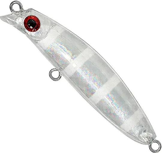 Soul Lures Ghostler Micro Lipless 50s Künstliche Köder Fisch (Minnow) Leuchtend 06 - Irisierender Blitz