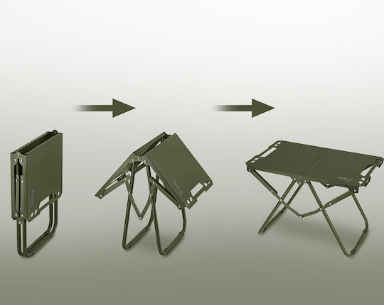 Foldable Green Table for Small Outdoor Spaces 57.5x36x40cm