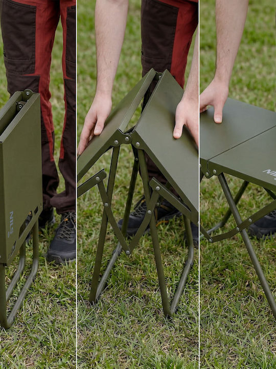 Foldable Green Table for Small Outdoor Spaces 57.5x36x40cm