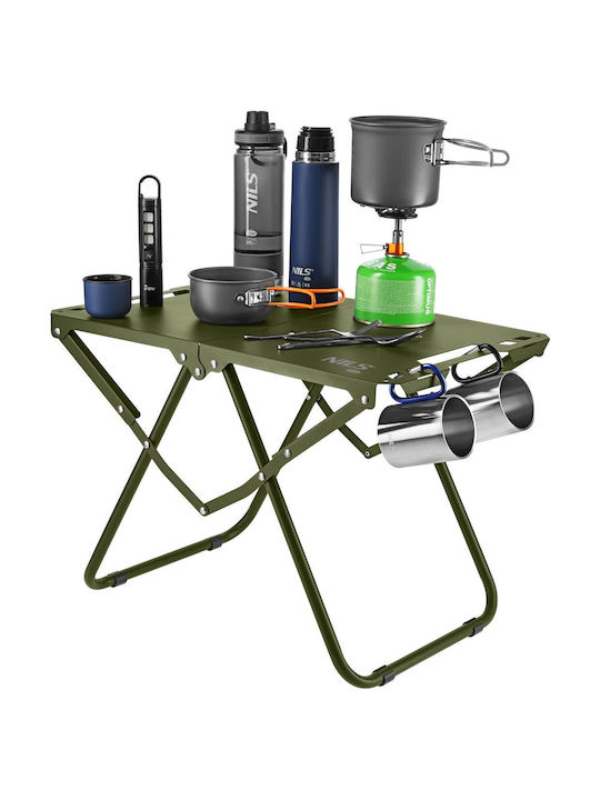 Foldable Green Table for Small Outdoor Spaces 57.5x36x40cm