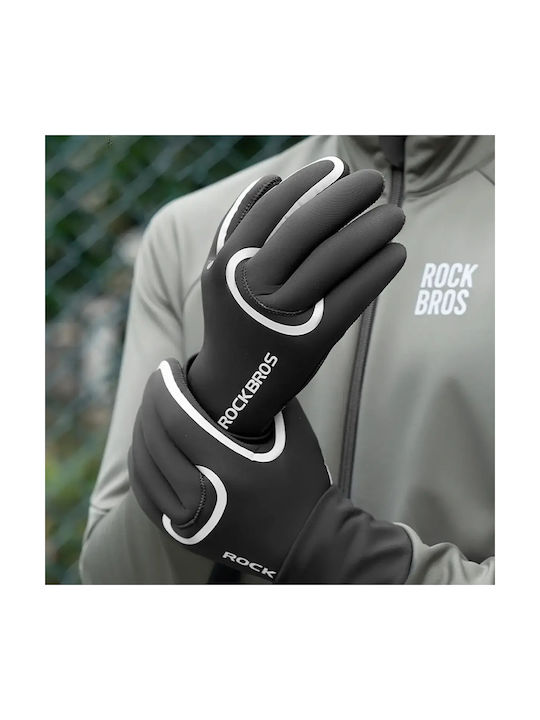 Rockbros Mănuși De Ciclism Lungi Pentru Femei Negre