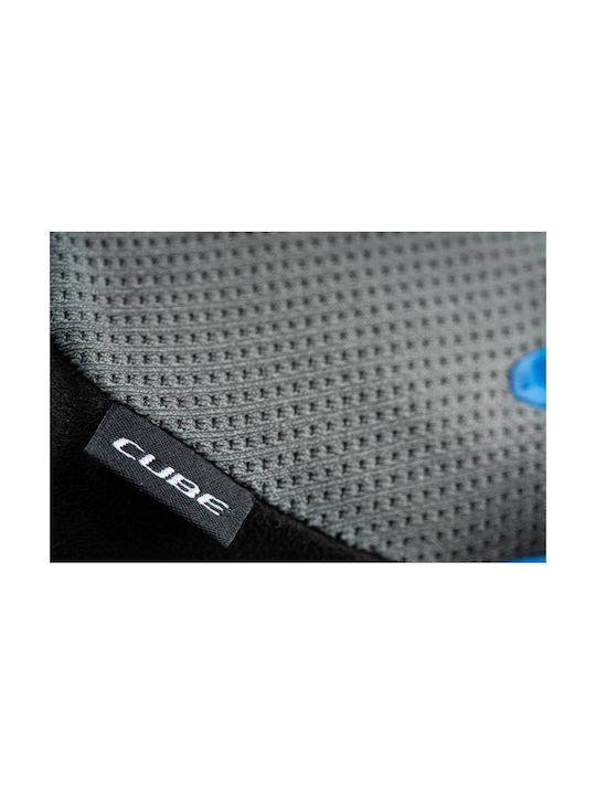CUBE X Natural Fit Voller Finger Fahrradhandschuhe mit Gel Gray