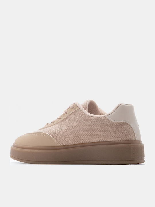 Damen Sneakers Beige-Dunkel