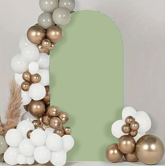 Material Cover Balloon Arch Frame Metal Stand Photos 1x2m Olive Green