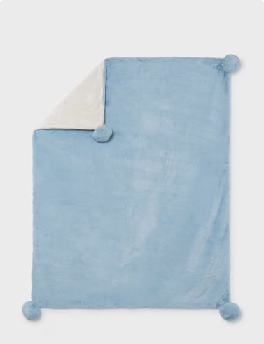 Mayoral Nursery Swaddling Blanket Light Blue 80x100cm