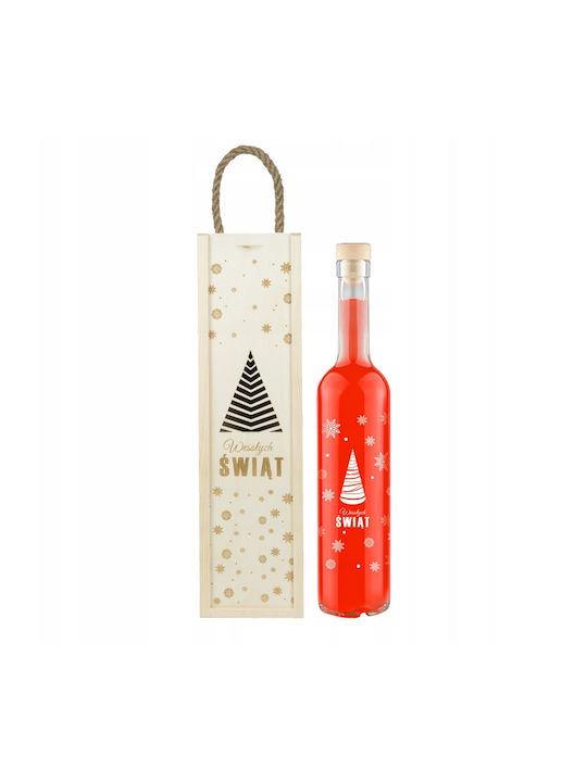 Bimberek Recipient De Crăciun Din Lemn Brazi 30cm 500ml