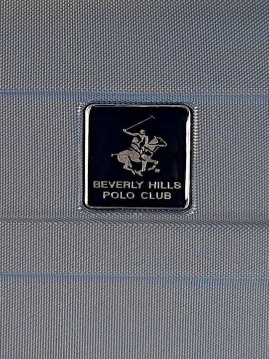 Beverly Hills Polo Club Cabin Hard Gray Travel Suitcase Height 55cm