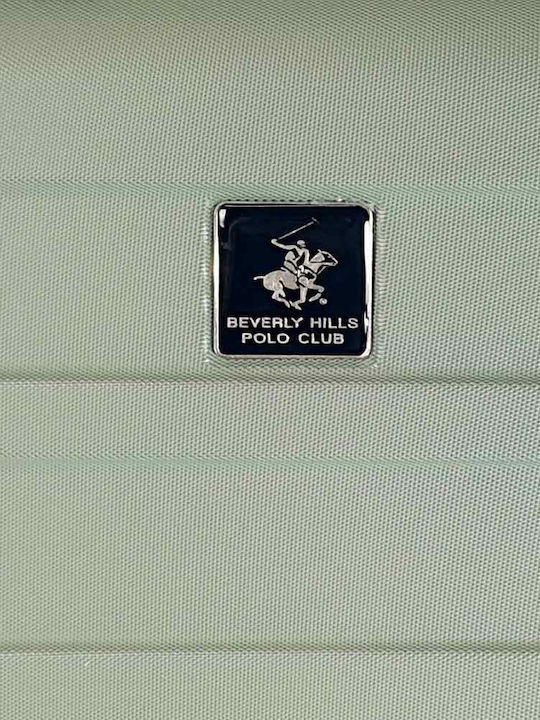 Beverly Hills Polo Club Cabin Hard Green Travel Suitcase Height 55cm
