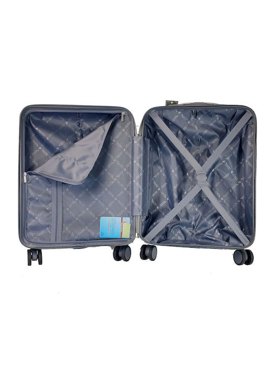 Beverly Hills Polo Club Cabin Hard Blue Travel Suitcase Height 55cm