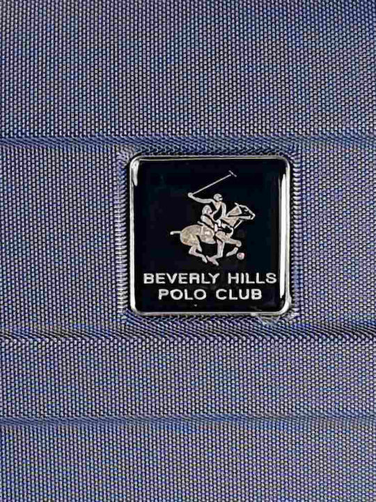 Beverly Hills Polo Club Medium Hard Blue Suitcase 65cm Height