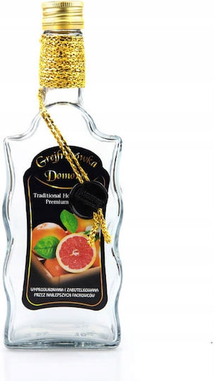 Dekorierte Wein-/Getränkeflasche Welle 500ml Hausgemachter Grapefruit 0.5l