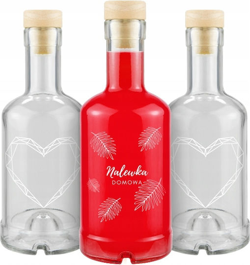 Бутилка Tadek 250ml Печат Домашен Ликьор Сърце