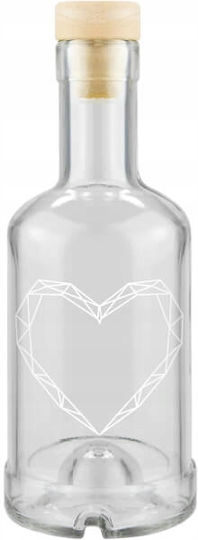 Бутилка Tadek 250ml Печат Домашен Ликьор Сърце