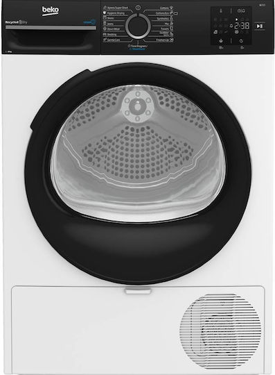 Beko BM3T38239WBB Στεγνωτήριο 8kg με Αντλία Θερμότητας