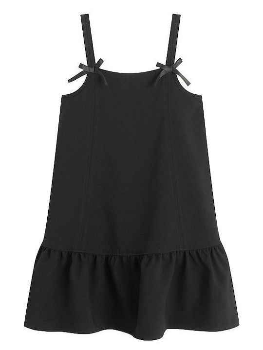 Kids Dress Short Sleeve Black