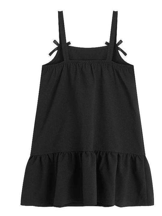 Kids Dress Short Sleeve Black
