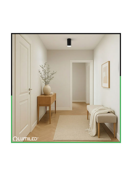 Фотистико Орофис Led Спот Сълинас Gu10 Ip44 Adero Черен Lumiled