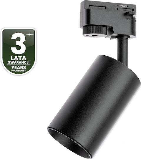 Track Spotlight GU10 Black Sagi Lamp Single-Phase Tracks Lumiled