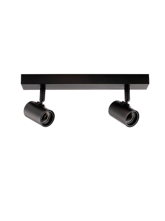 Decken- und Wandleuchte Spot Tuba Reflex Halogen 2x E27 Glas Lumiled