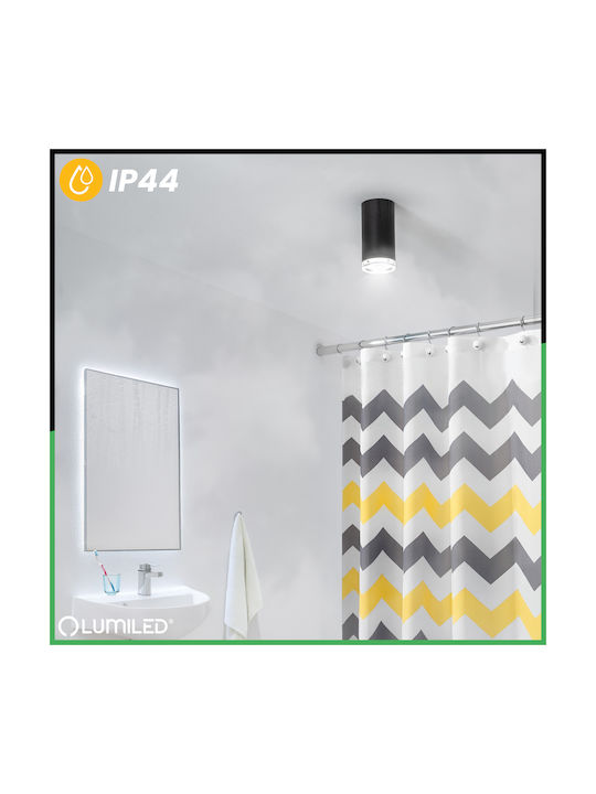 Фотистико Орофис Led Спот Сълинас Gu10 Ip44 Adero Черен Lumiled
