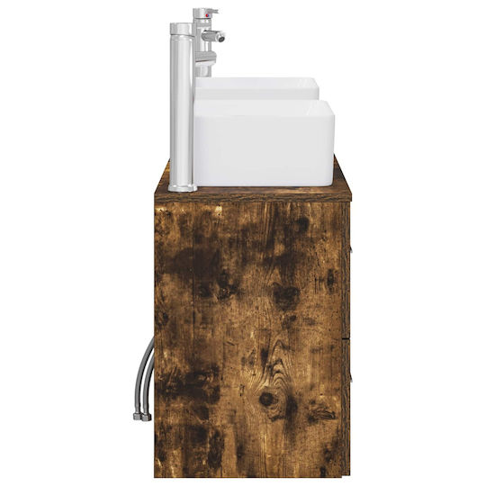 vidaXL Bathroom Vanity Unit Without Sink M53xD34.5xH63cm Smoked Oak Wood