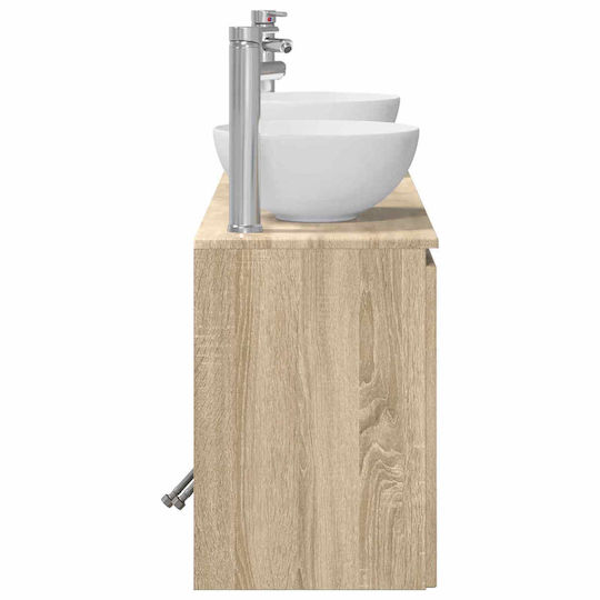 vidaXL Bathroom Vanity Unit Without Sink W49.5xD35xH63cm Sonoma Oak