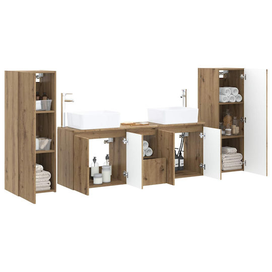 vidaXL 3406002 Πάγκος χωρίς Νιπτήρα Μ33xΒ34.5xΥ100cm Δρυς