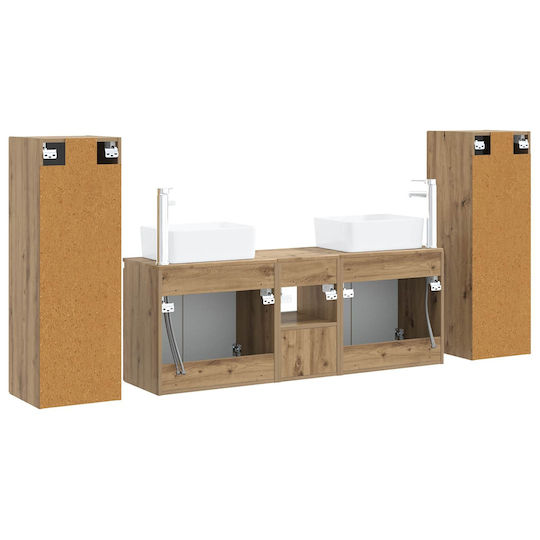 vidaXL 3406002 Πάγκος χωρίς Νιπτήρα Μ33xΒ34.5xΥ100cm Δρυς