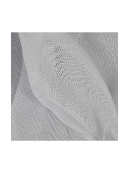 Saray Home Κουρτίνα με Τρέσα Λευκό 140x280εκ.