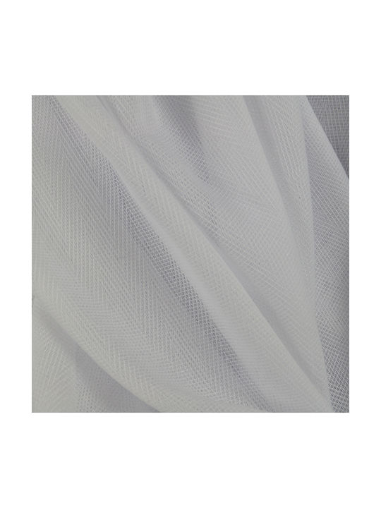 Saray Home Κουρτίνα με Τρέσα Λευκό 140x280εκ.