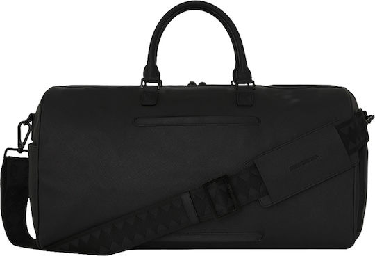 Sprayground Gold Fang Sack Voyage Black from Artificial Leather M50xW25xH27cm