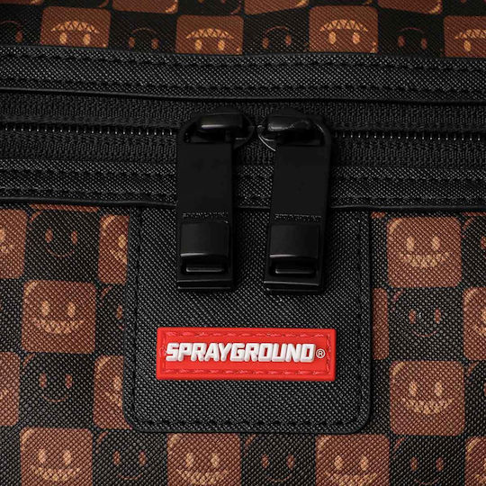 Sprayground Sharks In Paris Grin And Grind Sack Voyage Brown Artificial Leather M50xW25xH27cm