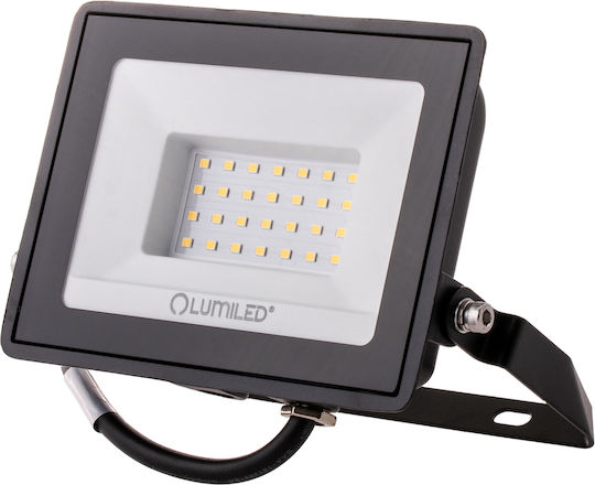 Προβολέας Led Zuna2 30w 2700lm 4000k Ip65 Μαύρος Φωσφορικός