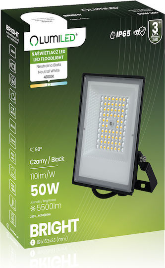 Lumiled Außenbereich LED Flutlichter Wasserdicht 50w 5500lm 4000k Ip65